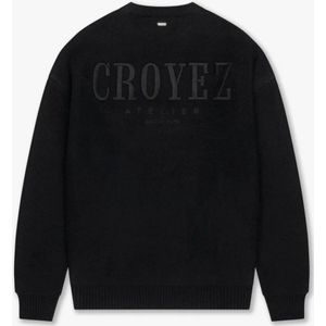 Croyez - Gallery Knit Sweater - Zwart - Oversized