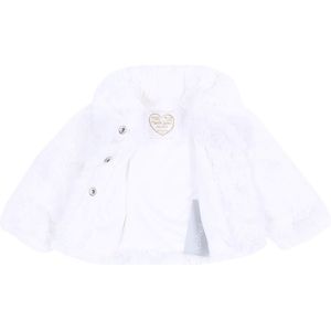 Beige Faux Fur Met Kraag