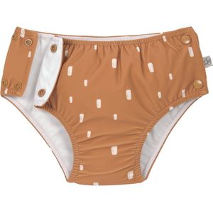 Lässig Zwembroekje met luier en drukknopen Splash & Fun Bricks caramel, 07-12 mnd. Maat 74/80