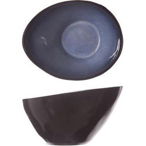 Cosy & Trendy Sapphire Kommetje - Ovaal - 15 cm x 12 cm  x 8.5 cm - Set-6