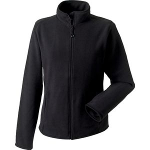 Russell Europa Dames/dames Volledige ritssluiting Anti-Pill-Microfleece Top (Zwart)