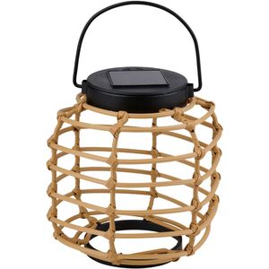 Arti Casa Solar Lantaarn – Tuinlantaarn Zonne-energie – Warm Wit LED – Weerbestendig – Ø14x22 cm