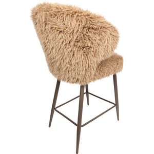 PTMD Ares Bar Chair Hair Brown