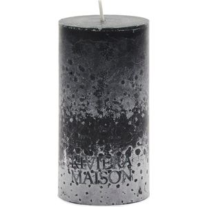 Riviera Maison Kaarsen - Stompkaarsen - Pillar Candle ECO 7x13 - Zwart - 1 Stuks
