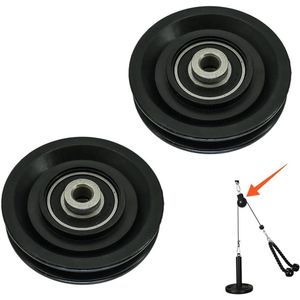 Nylon kabelrol katrol met universele lagers voor gym fitnessapparatuur reserveonderdeel 90 mm (2)