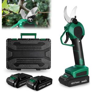 Draadloze Professionele Elektrische Snoeischaar - 48V, 3000mAh, Snijdiameter 30mm voor Tuinieren