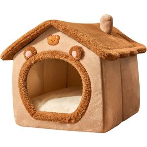 Opvouwbare Hondenhuis - Kennel Hond - Bed Voor Kleine Honden En Katten - Winter Warm - Katten Bed