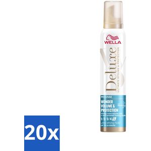 Wella – Deluxe Volume & Protection – Haarmousse – 200 ml - Bulkverpakking - 20 stuks