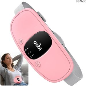 RFWR® Draadloos Menstruatieverwarmingskussen voor Pijnverlichting - Draagbare, Oplaadbare Warmtegordel in Roze