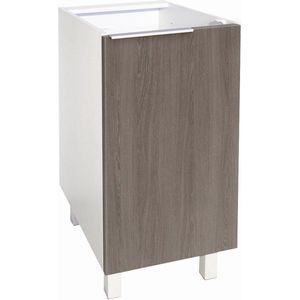 Berlioz Creations Kitchen Cabinet Oak Wood 40 x 52 x 83 cm - White - Modern Style bovenkast keuken