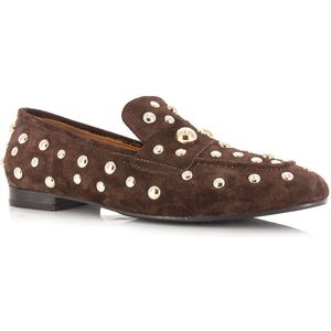 Babouche - Tilly - Loafers - Donkerbruin - Met Studs