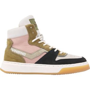 Vingino Senne mid premium Sneaker - Meisjes - Multicolor peach - Maat 38