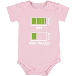 Batterij Ikke Batterij mijn ouders Baby Romper | rompertje | geboorte | cadeau | meisje
