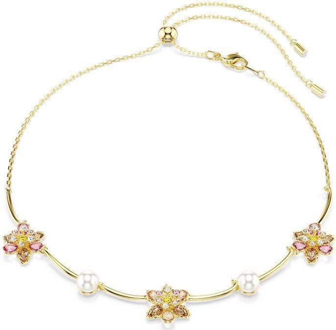 Swarovski - Idyllia - Dames Ketting - Geel & Goudkleurig