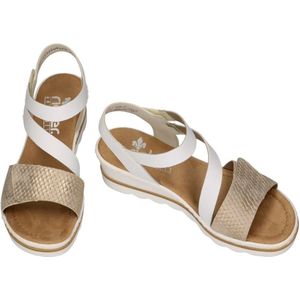 Rieker -Dames - wit - sandalen - maat 42