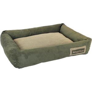 Mand rechthoekig Suède/Teddy (L) Groen