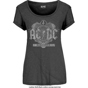 AC/DC - Black Ice Dames T-shirt - M - Zwart