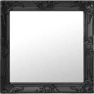vidaXL-Wandspiegel-Barokstijl-60x60-cm-zwart