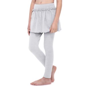 Merry Style Meisjes Lange Legging van Katoenen met Rok - Sport - MS-MS10-255-LE - Gemêleerd - 158