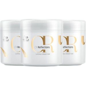 Wella Oil Reflections Luminous Reboost Mask 150ML - 3 Stuks - Voordeelverpakking