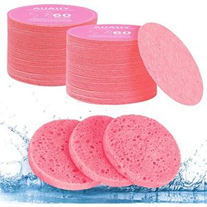Gecomprimeerde Gezichtssponzen voor Dagelijkse Reiniging - 60 Stuks