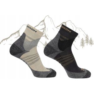 Salomon X Ultra Access Quarter Sokken Merino Wol 2-Pack Maat 36-38