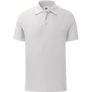 Fruit Of The Loom Heren Tailored Poly / Cotton Piqu poloshirt (Wit)