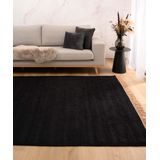 Viscose vloerkleed - Gem zwart 140x200 cm