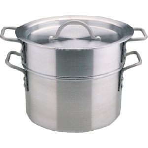 Aluminium Dubbele Kookpan - 10 Liter - Vogue K645 - Horeca & Professioneel