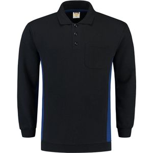 Tricorp 302001 Polosweater Bicolor Borstzak - Marineblauw/Koningsblauw - 6XL