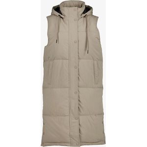 Kjelvik lange dames bodywarmer beige - Maat XL