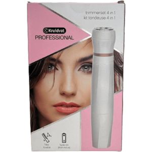 Professionele Dames Trimmerset 4-in-1 - Roterend Scheerapparaat - Geschikt voor Nat en Droog Gebruik