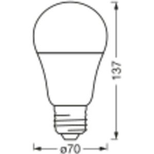 LEDVANCE Slimme LED lamp met WiFi technologie, E27-basis matte optiek ,Lichtkleur veranderbaar (2700K-6500K), 1521 Lumen, substituut voor 100W-verlichtingsmiddel slim dimbaar, 3-Pak
