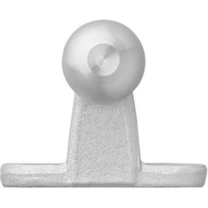 VCTparts® Trekhaakkogel Zwart Haaks D172kN S210kg Bumpertrekhaak zilver