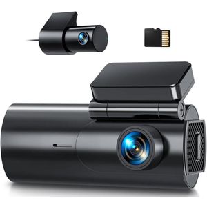 ApexArte® Dashcam voor Auto - Dualdashcam Voor en Achter - Full HD - Zwart