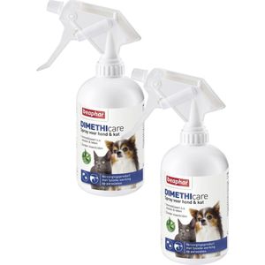 Beaphar Dimethicare Spray Hond En Kat - Anti vlooien en tekenmiddel - 2 x 500 ml 500ml