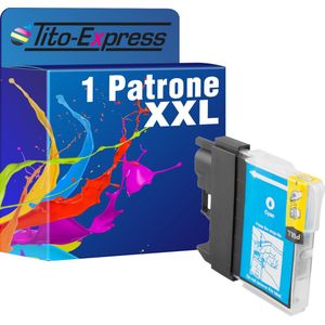 PlatinumSerie 1x cartridge alternatief voor Brother LC-985 Cyan