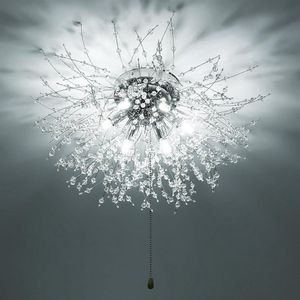 Goeco Plafondlamp - 60cm - Groot - Crystal G9 LED - dimbaar plafondlicht - 3000K-6500K
