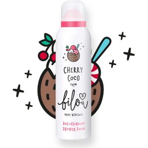 Bilou Doucheschuim - Cherry Coco | 1x 200ml - Zoete-Frisse Geur - Zoete Kers & Kokosnoot | Vegan Formule - Limited Edition 2025