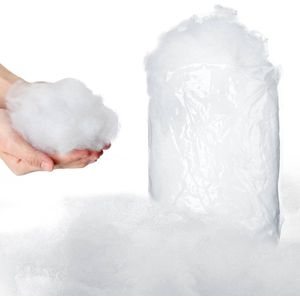 Kerst Decoratie Nep Sneeuw - Kunstmatige Sneeuw Deken - Vezel Pluizige Sneeuw - Indoor Sneeuw voor Kerstboom Winter Mantel Dorp Decor - Geboorte en Eenvoudige Kerst Display Decoratie - 150 ml per Zak (1 Zak)
