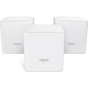 Tenda Nova MW5s - Mesh WLAN Systeem - Tot 300 m² - AC1200 - Dual-band - Set van 3