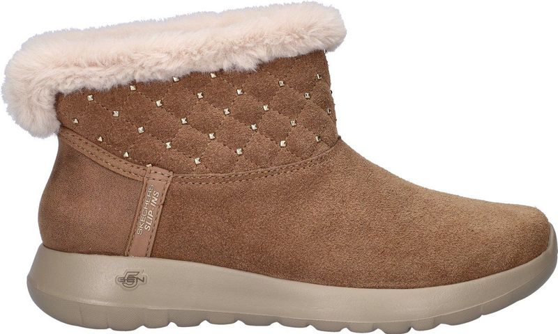 Skechers - Hands Free Slip-Ins On-the-Go - Gevoerde Boot - Cognac