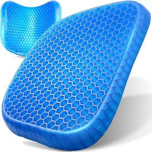 Comfort zitkussen - orthopedisch stoelkussen voor bureaustoel auto - meer zitcomfort dikke gelvulling