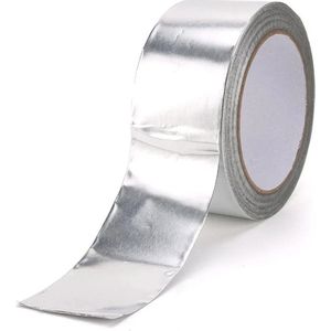 WiseGoods Premium Aluminiumtape 10M - Aluminium Tape - Klussen - Isolatie Afdichtingstape - Afdichtingsband - Isolatietape 50mm