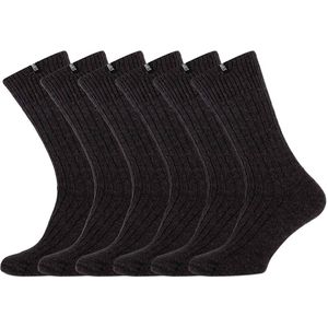 Stapp Red Malmo Wollen Werksokken | Maximale Warmte en Duurzaamheid | Antraciet | 6 Paar (Maat 41tot en met 47)