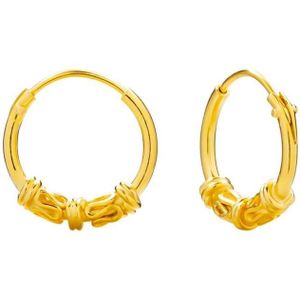 Oorbellen dames | Oorring | Gold plated Bali hoops, slingertjes en spiraalvormen