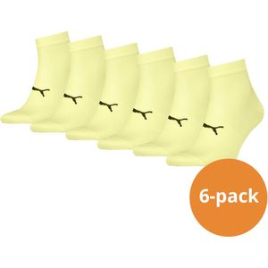 Puma Sport Quartersokken Light 6-pack Geel-43/46