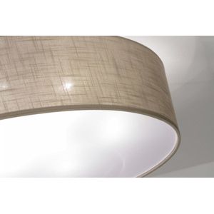 Lumidora Plafondlamp 71764 - Plafonniere - ARLES - 9 Lichts - E27 - Bruin - Taupe - Textiel - ⌀ 70 cm