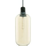 Normann Copenhagen Amp - Hanglamp - 11,2 x 11,2 x 26 cm  - Goud Groen