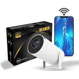 SEZGoods S1 Pro Mini Beamer - Smart Projector - 4K-ondersteuning - WiFi 6 & Bluetooth 5.2 - Voor iOS & Android
